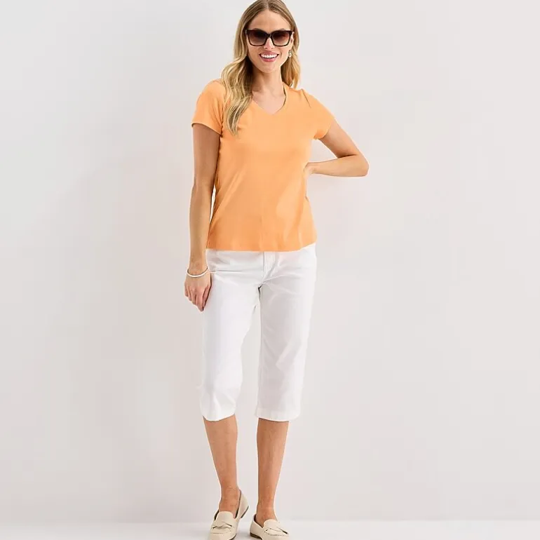 St. John's Bay Womens V Neck Short Sleeve T-Shirt
