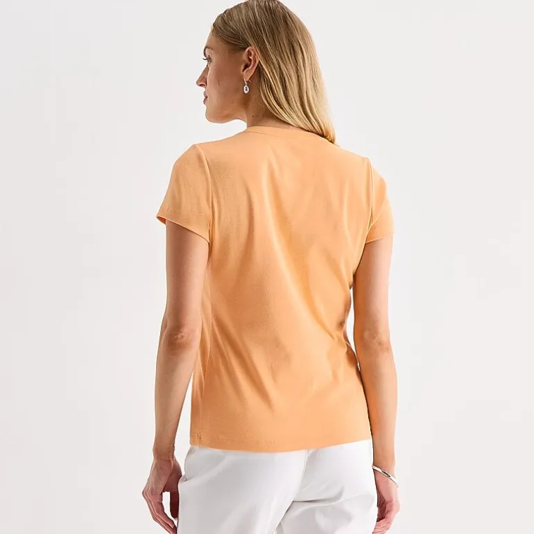 St. John's Bay Womens V Neck Short Sleeve T-Shirt