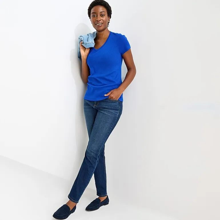 St. John's Bay Womens V Neck Short Sleeve T-Shirt