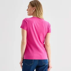 St. John's Bay Womens V Neck Short Sleeve T-Shirt