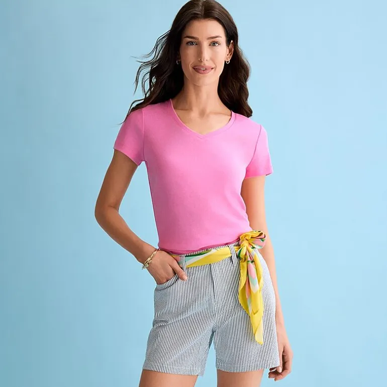 St. John's Bay Womens V Neck Short Sleeve T-Shirt