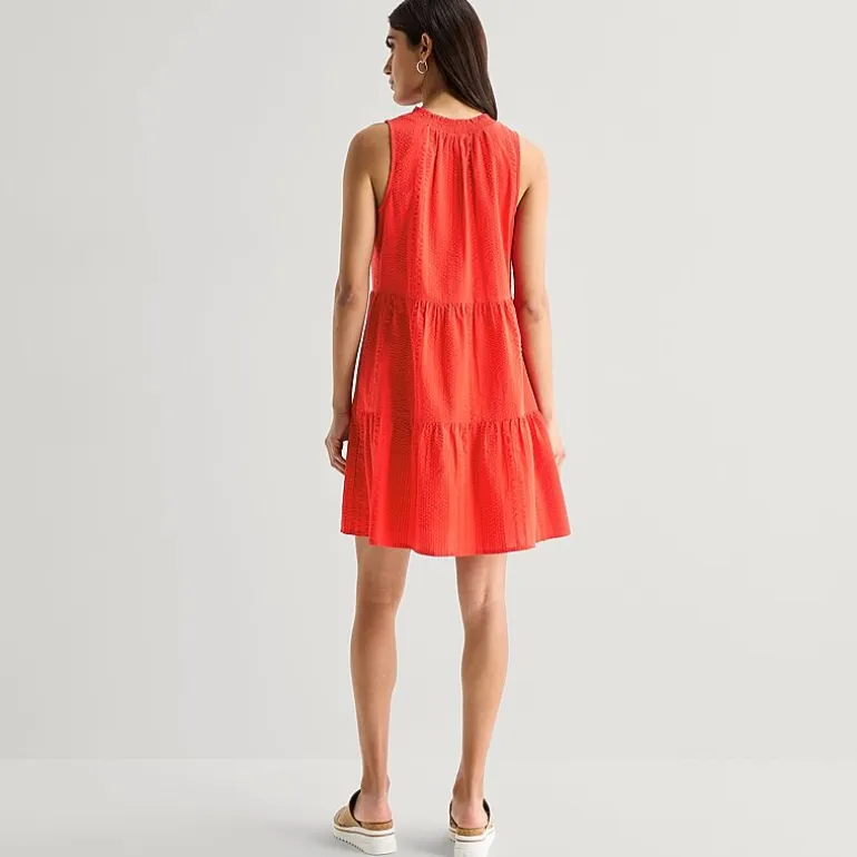 St. John's Bay Womens V Neck Sleeveless A-Line Dress