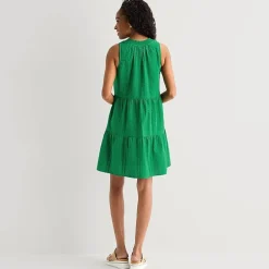 St. John's Bay Womens V Neck Sleeveless A-Line Dress