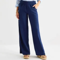 St. John's Bay Womens Wide Leg High Rise Pull-On Pant