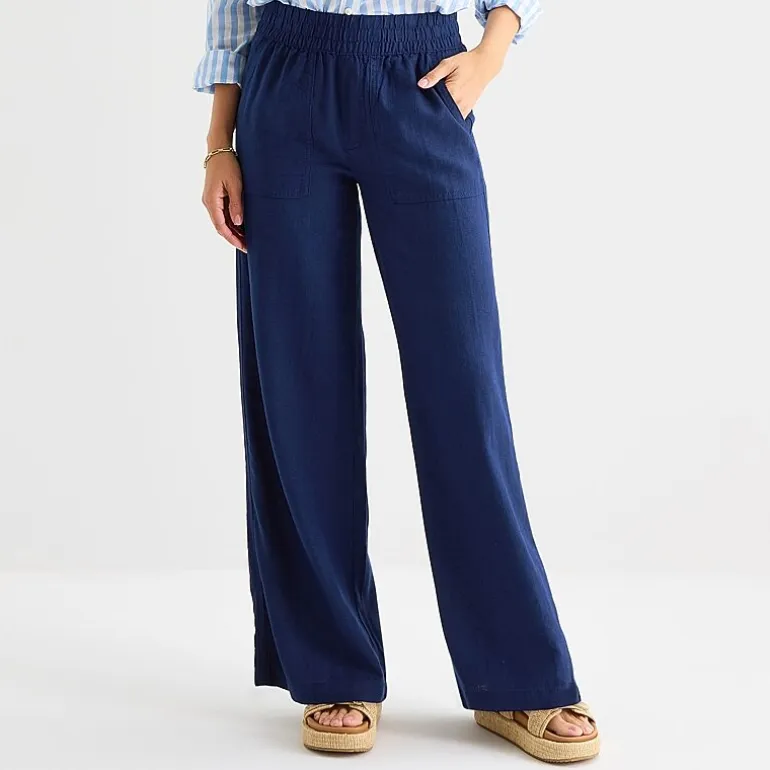 St. John's Bay Womens Wide Leg High Rise Pull-On Pant