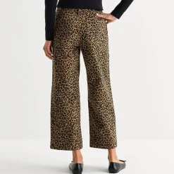 St. John's Bay Womens Wide Leg High Rise Cropped Pant