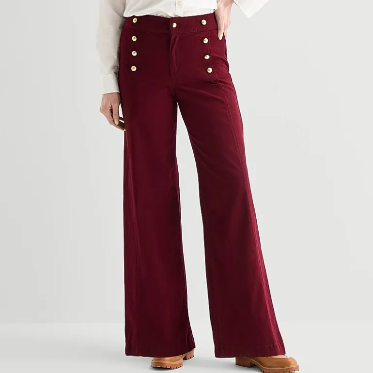 St. John's Bay Womens Wide Leg Trouser