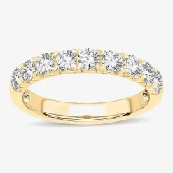 9-Stone (H-I / Si1-Si2) Womens 2 CT. T.W. Lab Grown White Diamond 14K Gold Wedding Band
