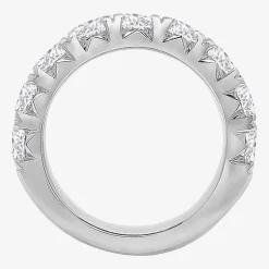 9-Stone (H-I / Si1) Womens 5MM 2 3/4 CT. T.W. Lab Grown White Diamond 14K Gold Anniversary Wedding Band