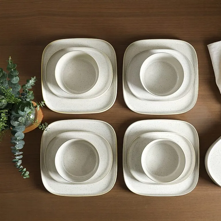 Stone + Lain Cairo 24-pc. Stoneware Dinnerware Set