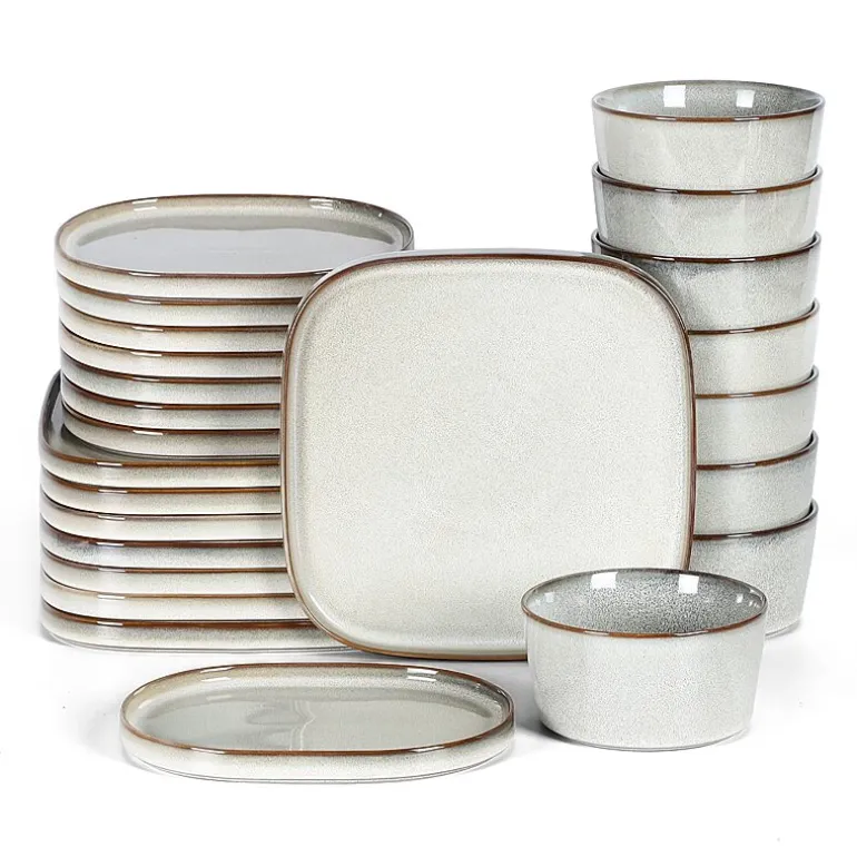 Stone + Lain Cairo 24-pc. Stoneware Dinnerware Set