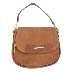 Stone Mountain Palamino Suede Mini Flap Crossbody Bag