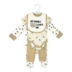 3 Stories Trading Company Baby Unisex 4-pc. Baby Clothing Set