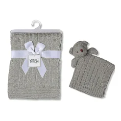 3 Stories Trading Company Baby Cable Knit Gift Set 2-pc. Baby Blanket