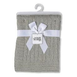 3 Stories Trading Company Baby Cable Knit Gift Set 2-pc. Baby Blanket