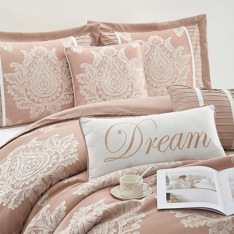 Stratford Park Thess 7pc Damask + Scroll Lightweight Comforter Set