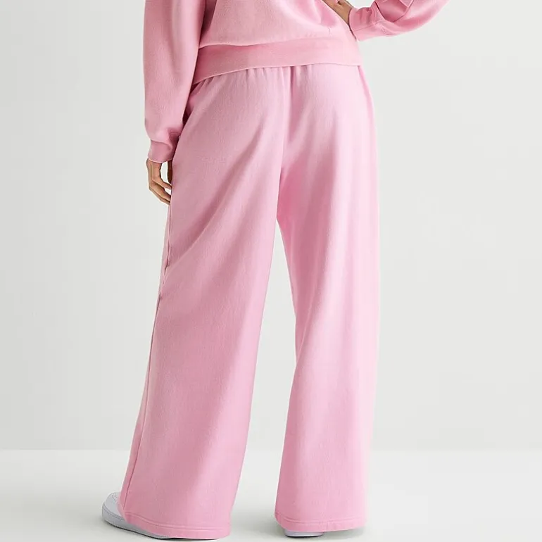 Strawberry Shortcake Sweatpant Womens Juniors Wide Leg Mid Rise Strawberry Shortcake Fleece Sweatpant