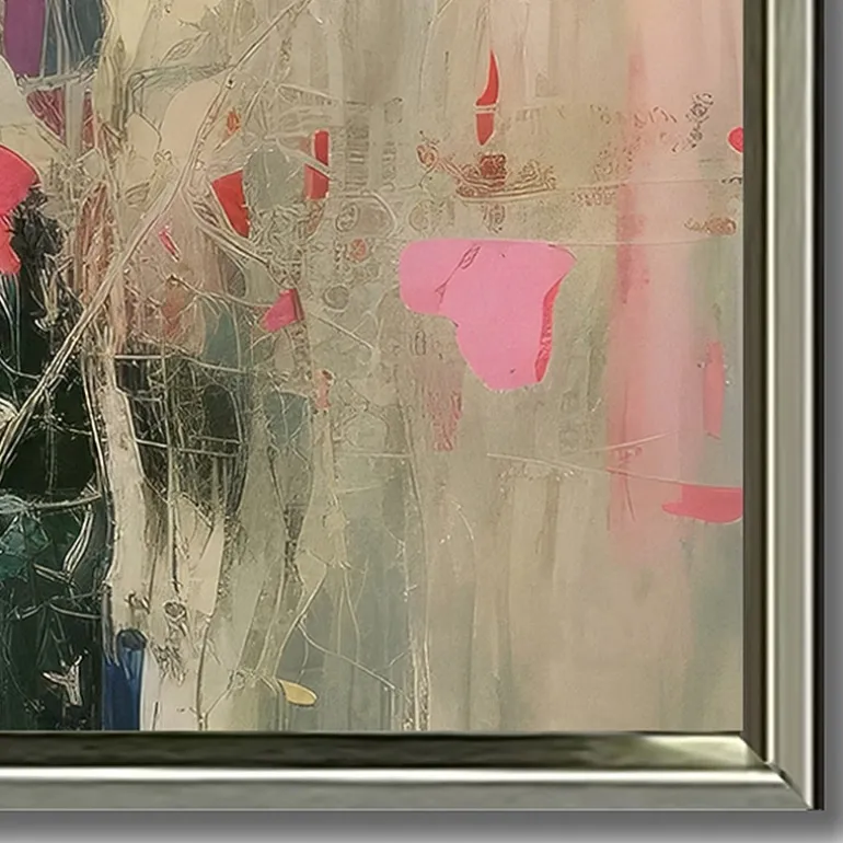 Streamline Art Blooms In The Meadow I Framed Canvas Art