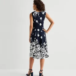 Studio 1 Womens Petite Midi Floral Jacket Dress