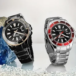 Stuhrling Mens Silver Tone Stainless Steel Bracelet Watch 3950a 4