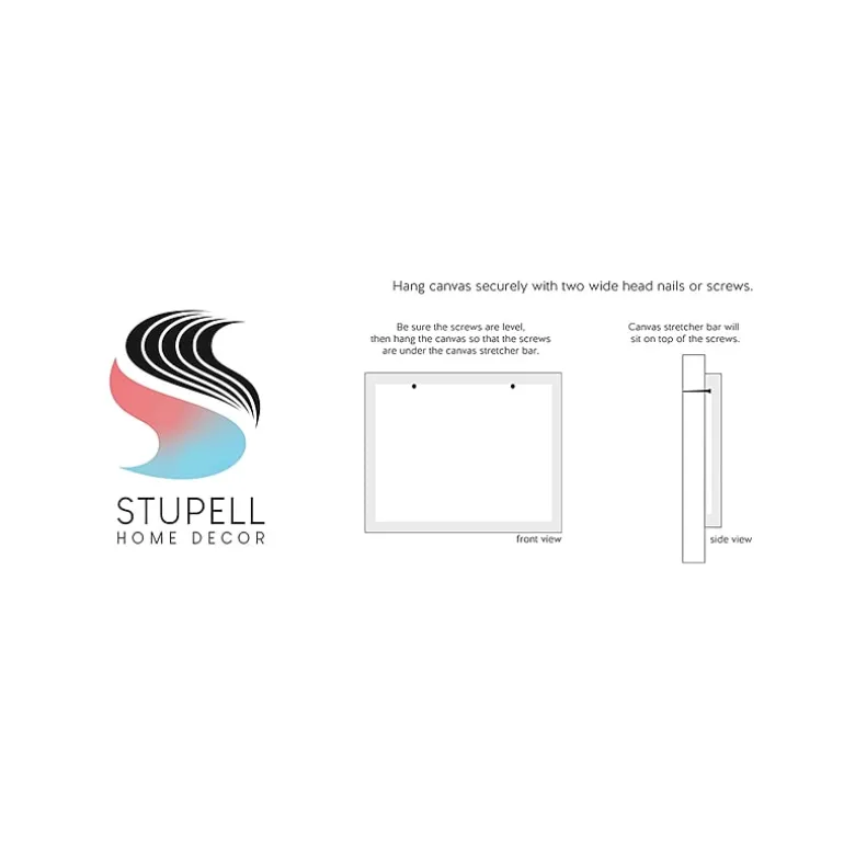 Stupell Industries Green Botanical Abstract Leaves Canvas Art