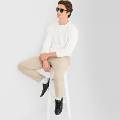 Stylus Mens Crew Neck Long Sleeve Pullover Sweater