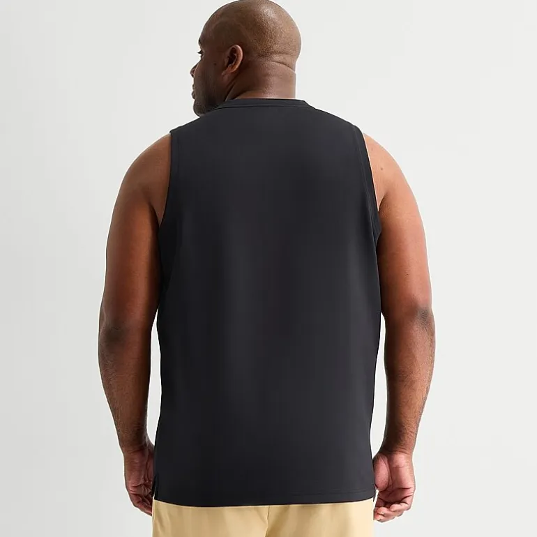 Stylus Mens Crew Neck Sleeveless Big and Tall Muscle T-Shirt