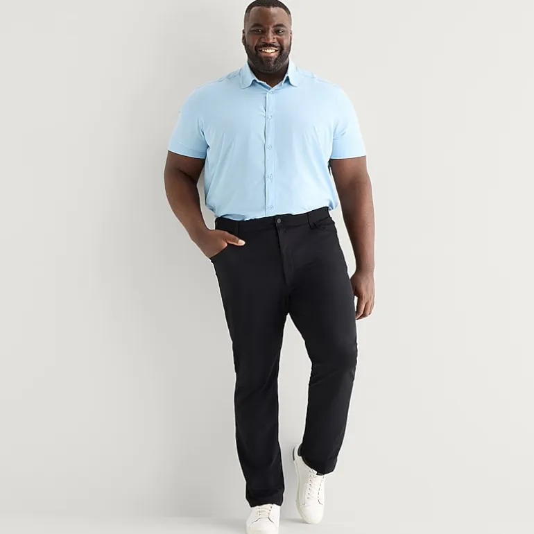 Stylus Mens Regular Fit Big and Tall Flat Front Pant