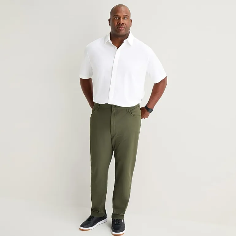 Stylus Mens Regular Fit Big and Tall Flat Front Pant