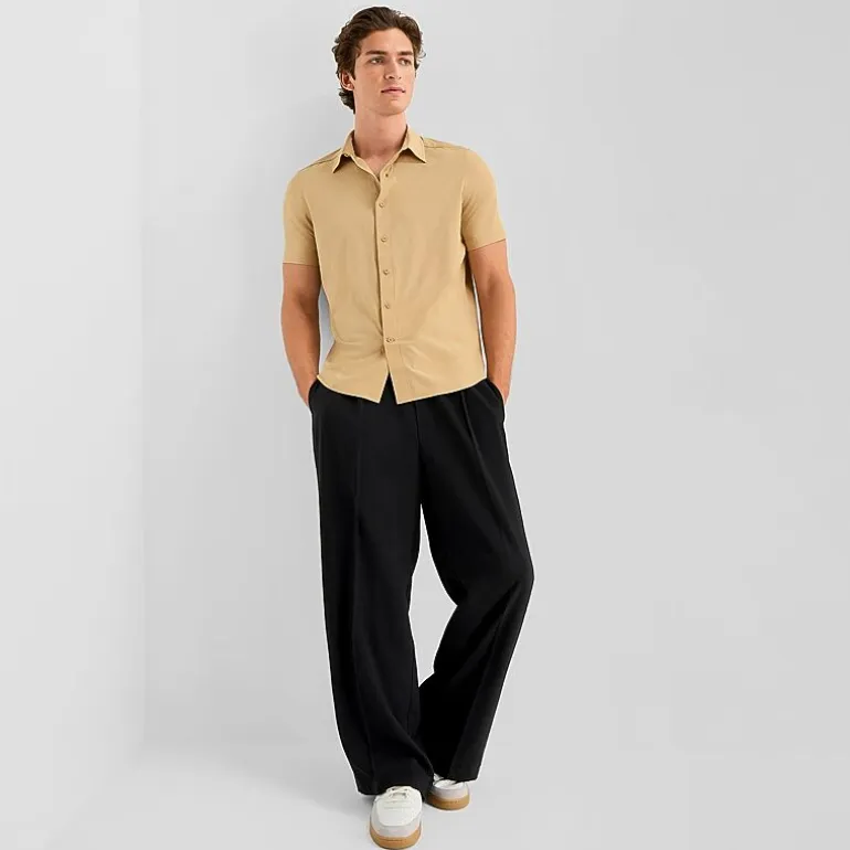 Stylus Mens Short Sleeve Regular Fit Button-Down Shirt