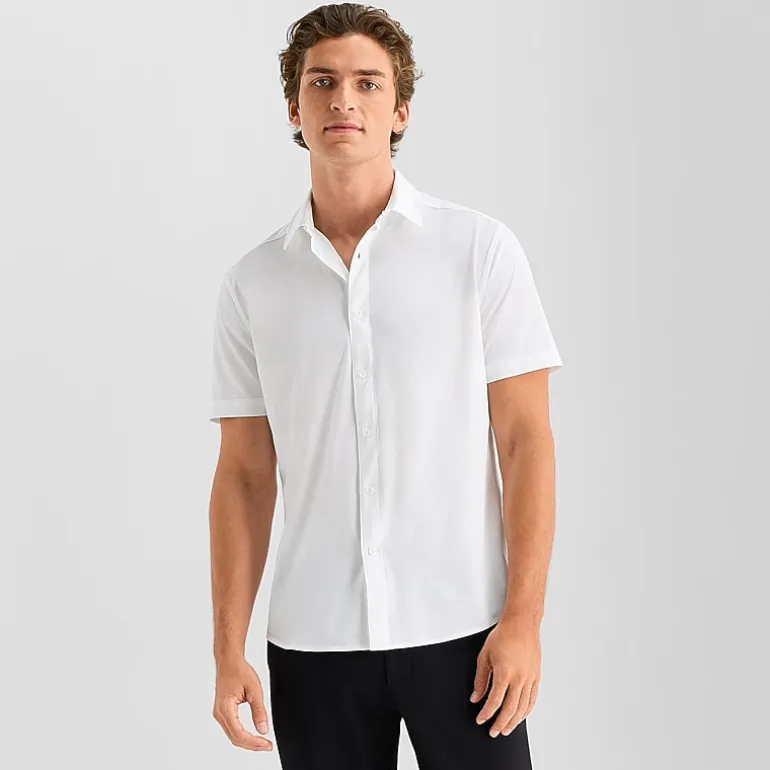 Stylus Mens Short Sleeve Regular Fit Button-Down Shirt
