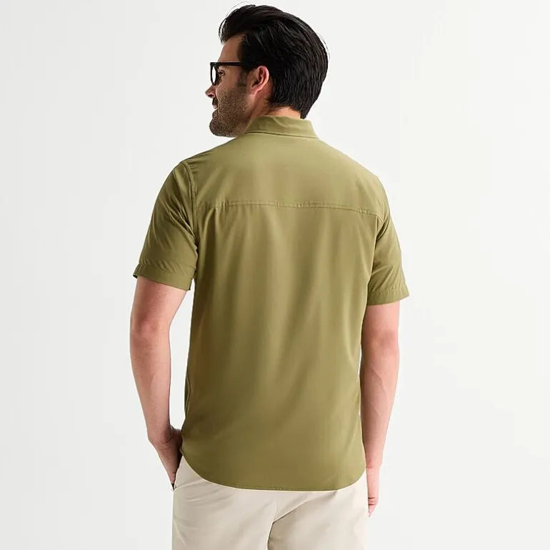 Stylus Mens Short Sleeve Regular Fit Button-Down Shirt