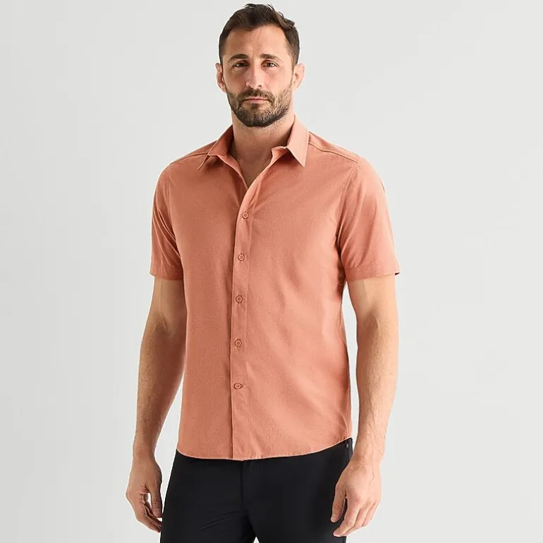 Stylus Mens Short Sleeve Regular Fit Button-Down Shirt