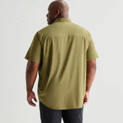 Stylus Mens Short Sleeve Regular Fit Big and Tall Button-Down Shirt