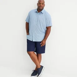 Stylus Mens Short Sleeve Regular Fit Big and Tall Button-Down Shirt