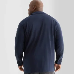 Stylus Raglan Knit Mens Big and Tall Shirt Jacket