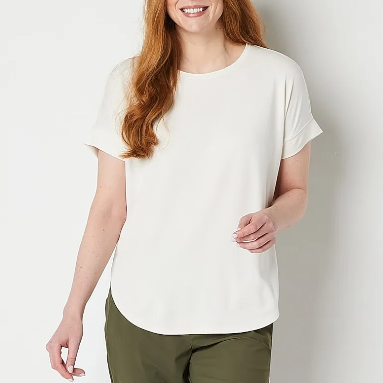 Stylus Womens Crew Neck Short Sleeve T-Shirt