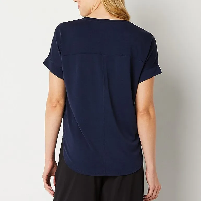Stylus Womens Crew Neck Short Sleeve T-Shirt