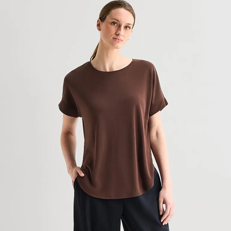 Stylus Womens Crew Neck Short Sleeve T-Shirt
