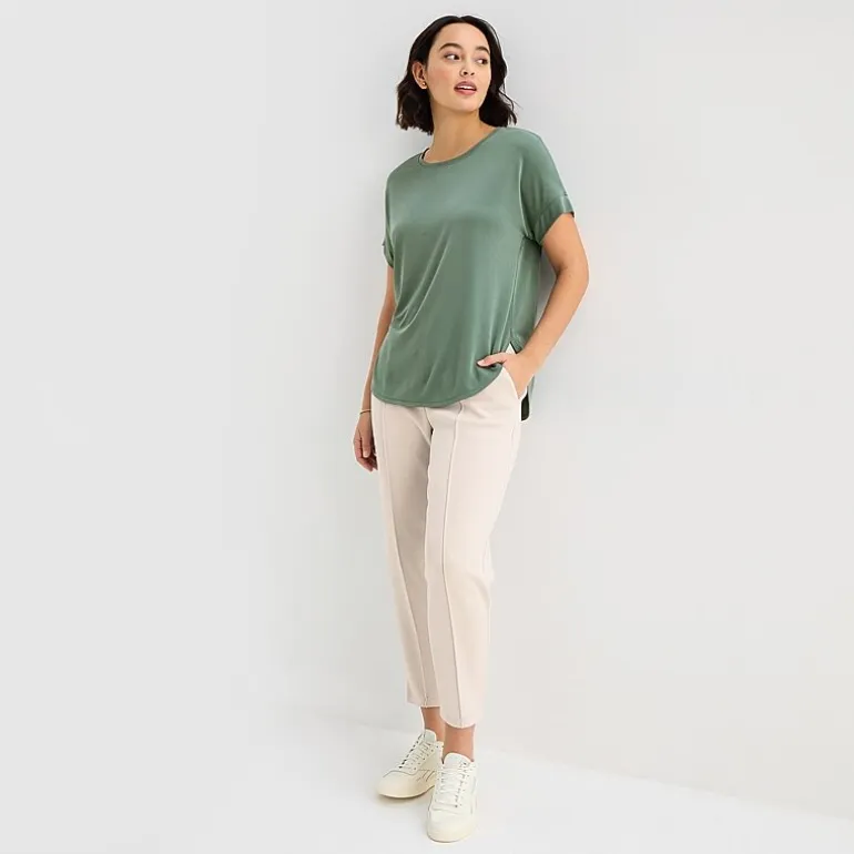 Stylus Womens Crew Neck Short Sleeve T-Shirt