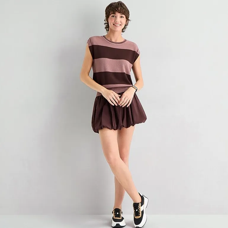 Stylus Womens Crew Neck Sleeveless Pullover Sweater