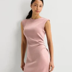 Stylus Womens Crew Neck Sleeveless Sheath Dress