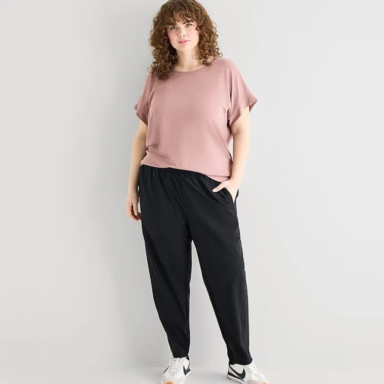 Stylus Womens Plus Crew Neck Short Sleeve T-Shirt