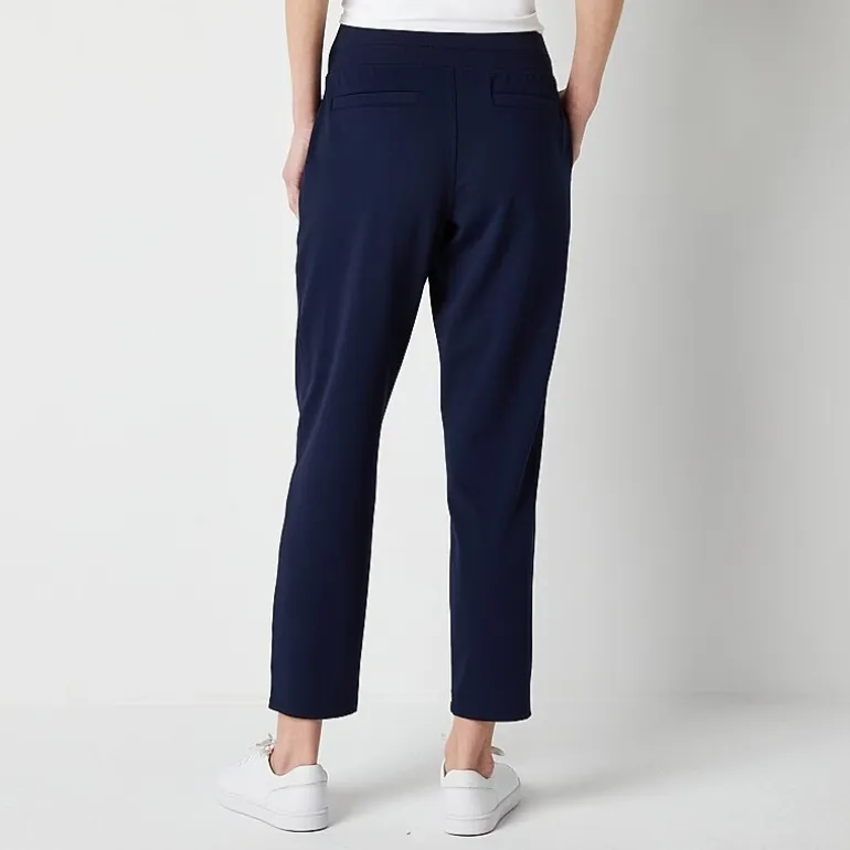 Stylus Womens Tapered High Rise Pull-On Pant