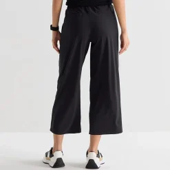 Stylus Womens Wide Leg Mid Rise Cropped Pant