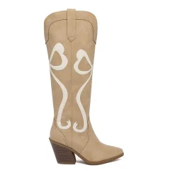 Sugar Kammy Womens Block Heel Cowboy Boots