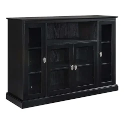 Summit Highboy TV Stand with Storage Cabinets and Shelves