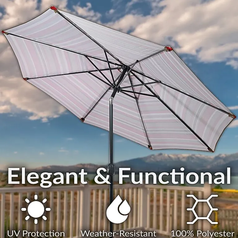 Sunnydaze® 9-Foot Patio Umbrella with Push Button Tilt