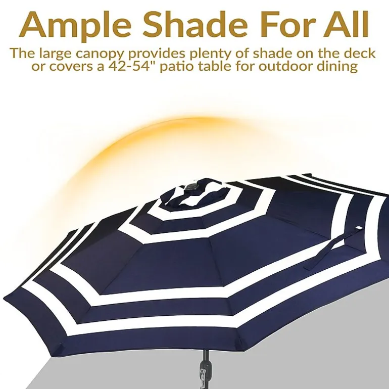 Sunnydaze® 9-Foot Patio Umbrella with Push Button Tilt