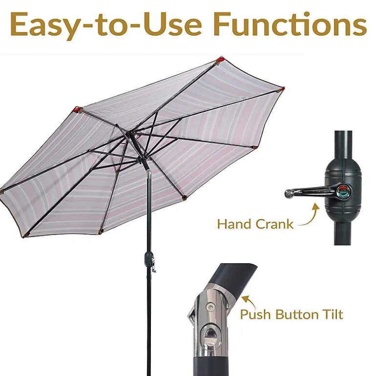 Sunnydaze® 9-Foot Patio Umbrella with Push Button Tilt
